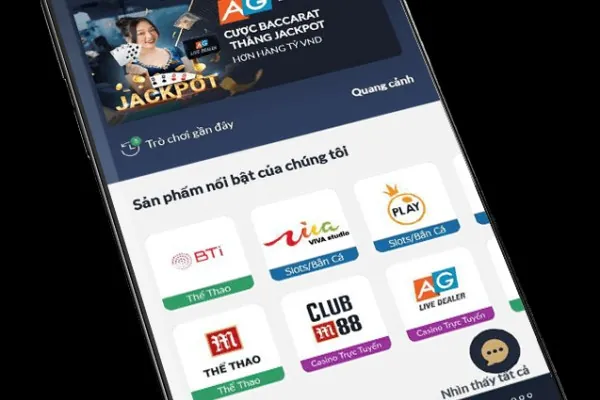 Giao diện cá cược trực tiếp trên điện thoại tại Kubet 88
