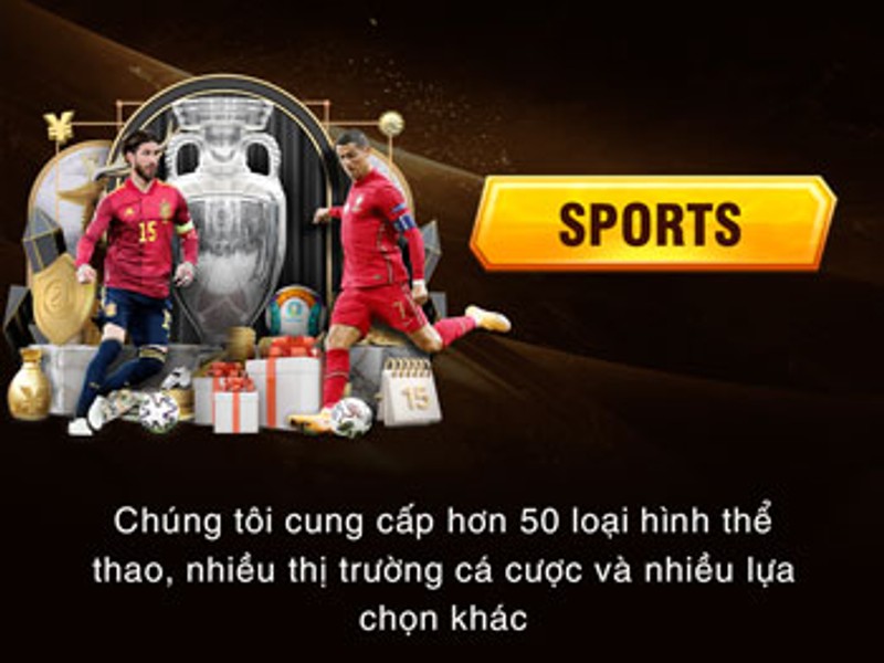 Sân vận động bóng đá với biểu tượng cá cược và logo kubet 88